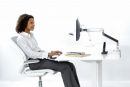 JC White Humanscale M2 Monitor Arm