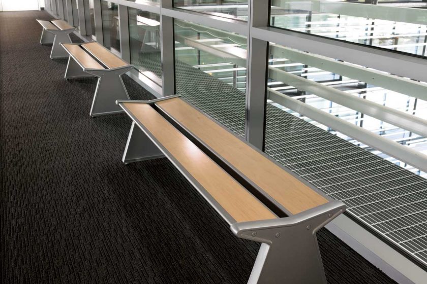 Peter Pepper Wing Bench Commercial Furniture Product Jc White